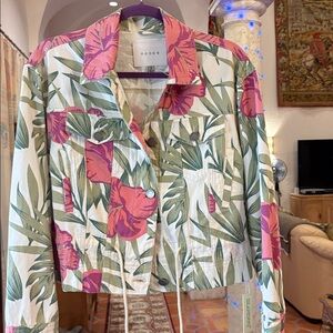New With Tag Blank, New York City Beach, Blossom Floral, Jean Jacket
